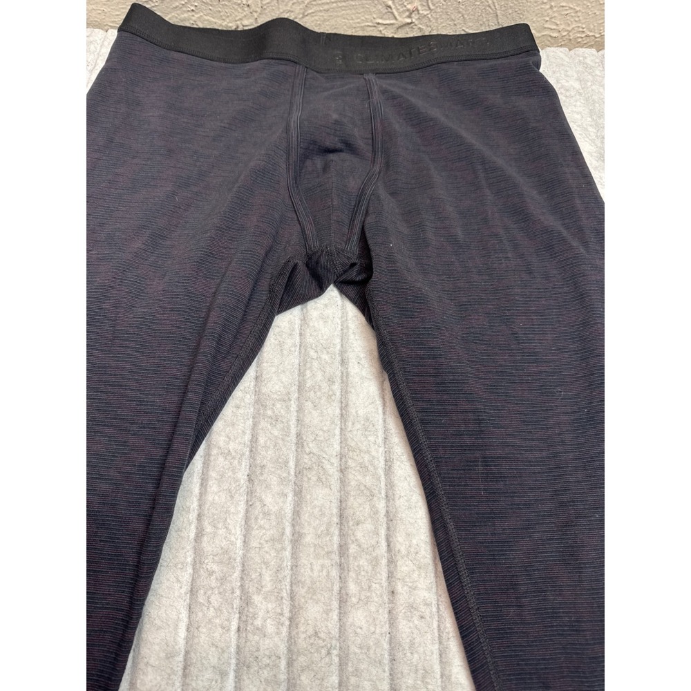 Climatesmart Baselayer Climate Sport Midweight Leggings Mens Large Black Stripe‎